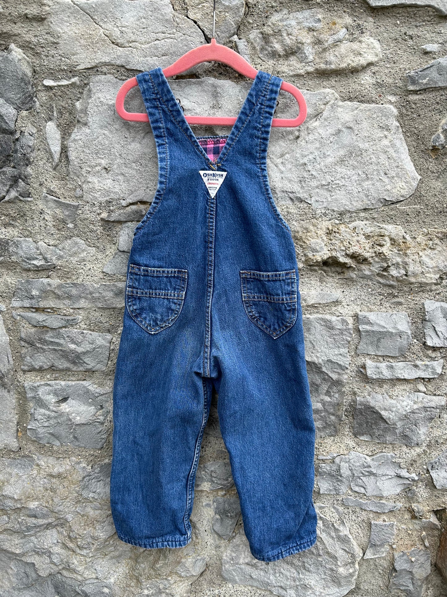 90s denim dungarees  2-3y (92-98cm)