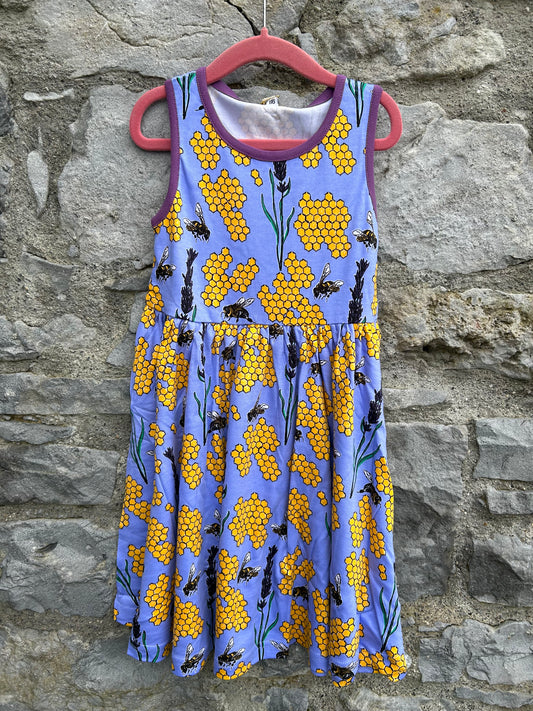 Purple bees sleeveless dress 6y (116cm)