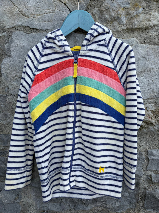 MB Stripy Terry hoodie  6-7y (116-122cm)