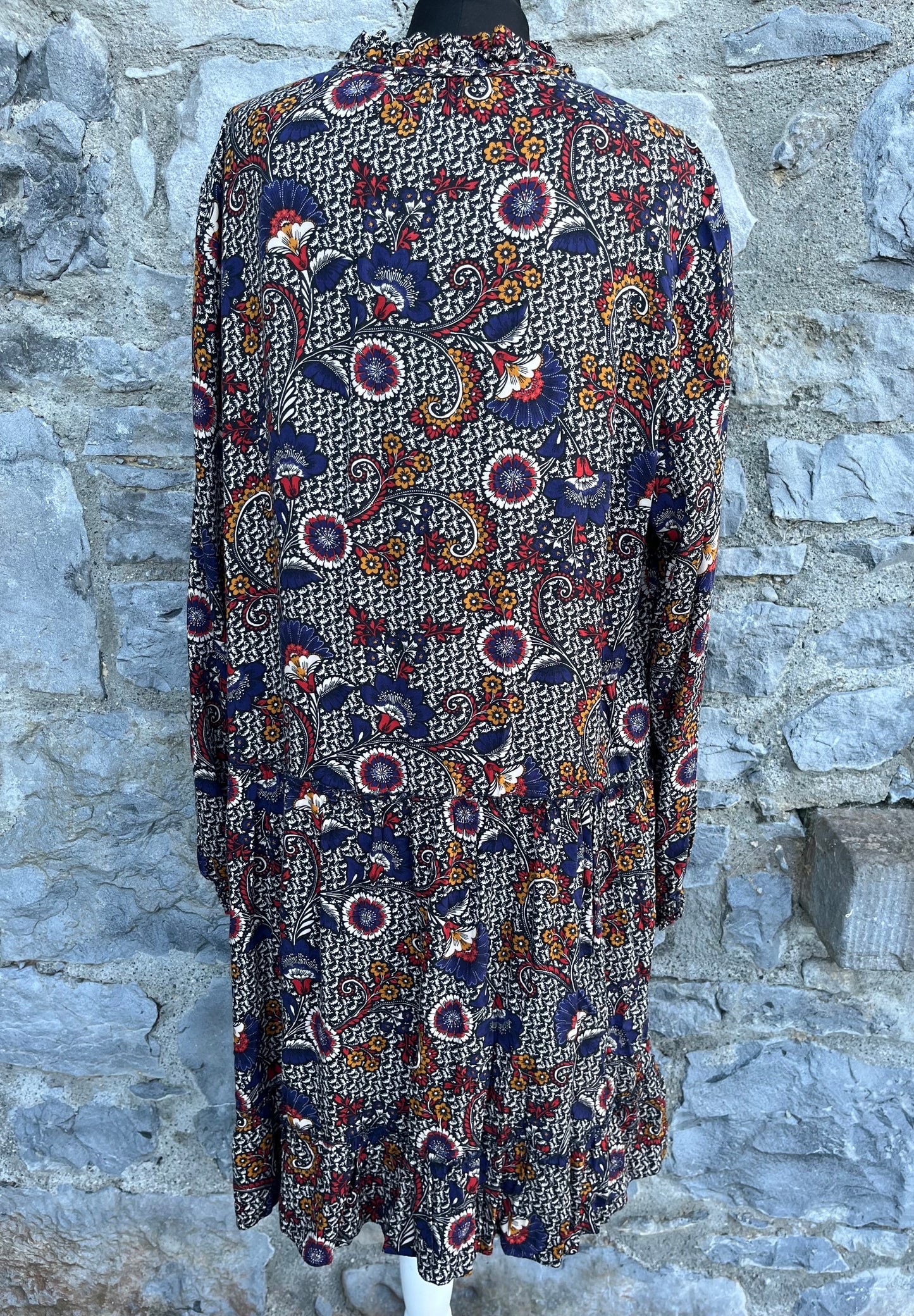 Autumn print dress uk 16-18