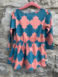 Pink&blue dawn dress  12m (80cm)