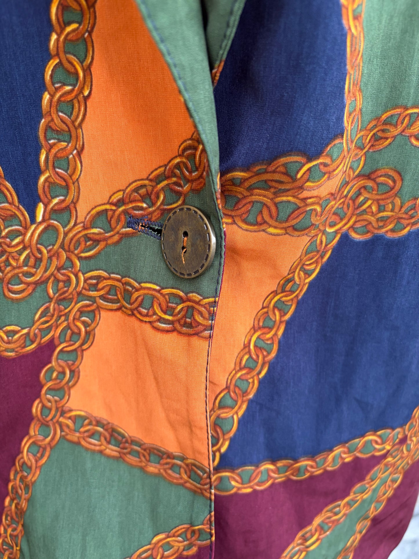 80s colourful geometric blazer uk 12