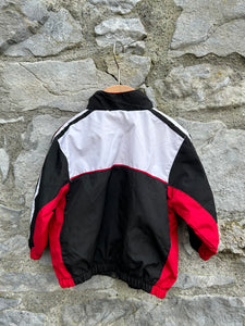 90s Black&white sport jacket  9-12m (74-80cm)