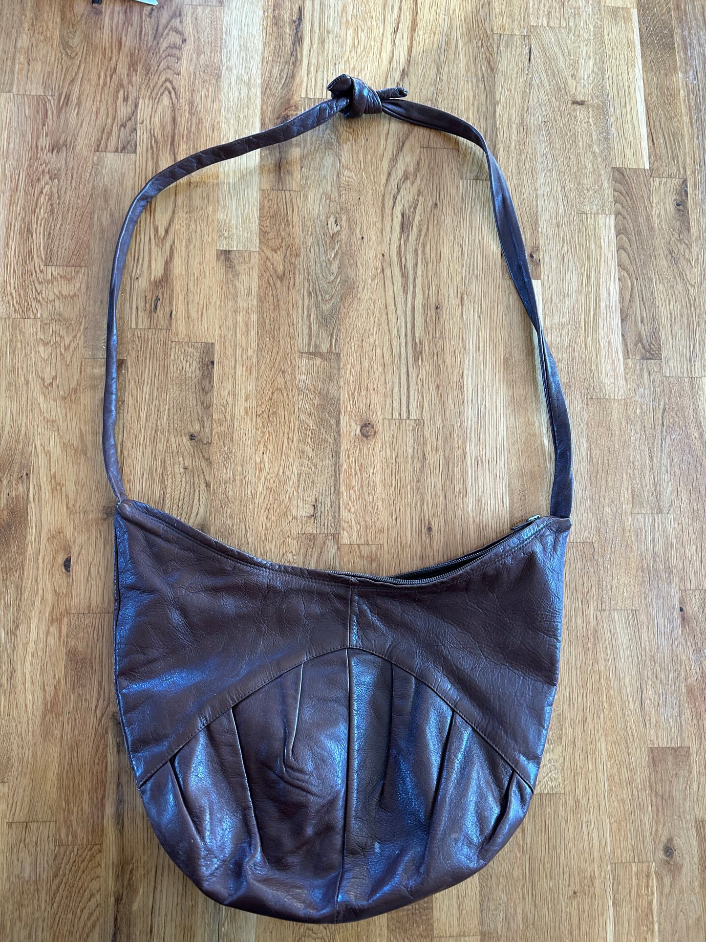 Brown leather bag