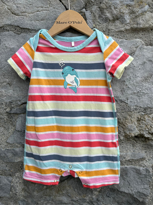 PoP Colourful stripes rompers  3m (62cm)