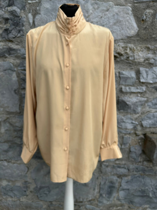 90s yellow blouse uk 14-16