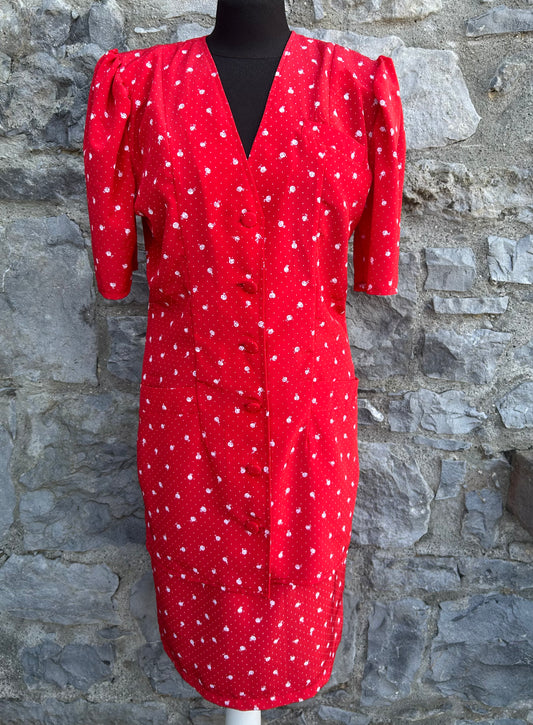 80s red suit uk 6