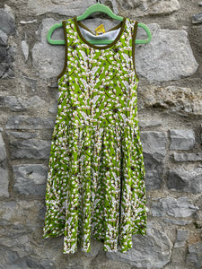 Green willow sleeveless dress  9y (134cm)