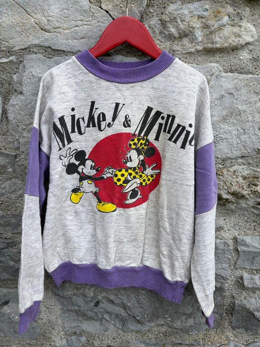 80s Minnie&Mickey grey sweatshirt  6-7y (116-122cm)