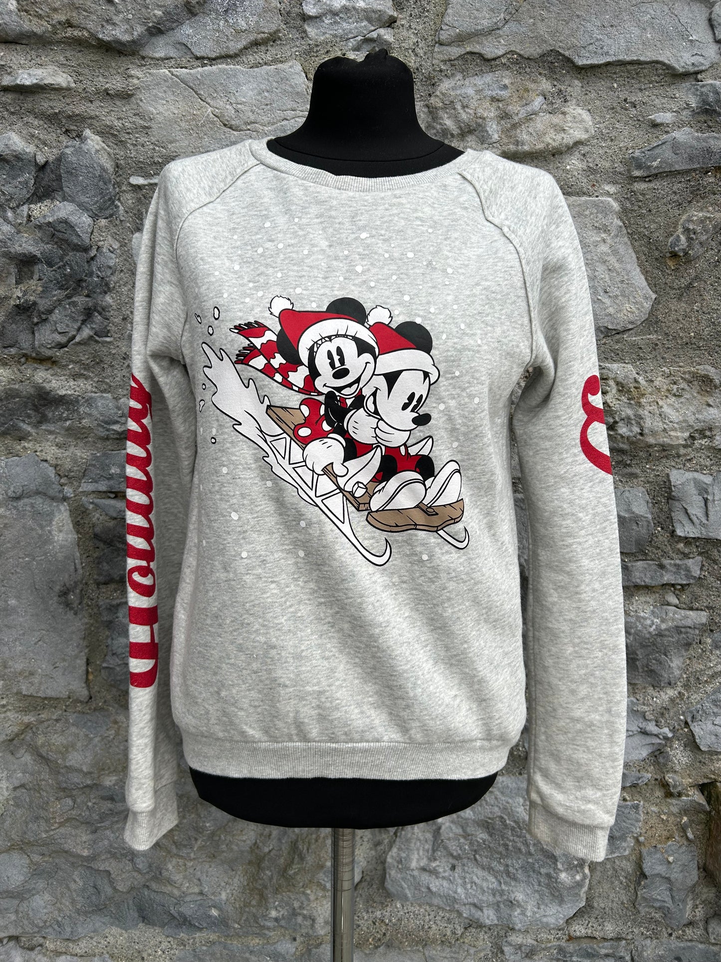 Mickey&Minnie on the sledge sweatshirt  13-14y (158-164cm)