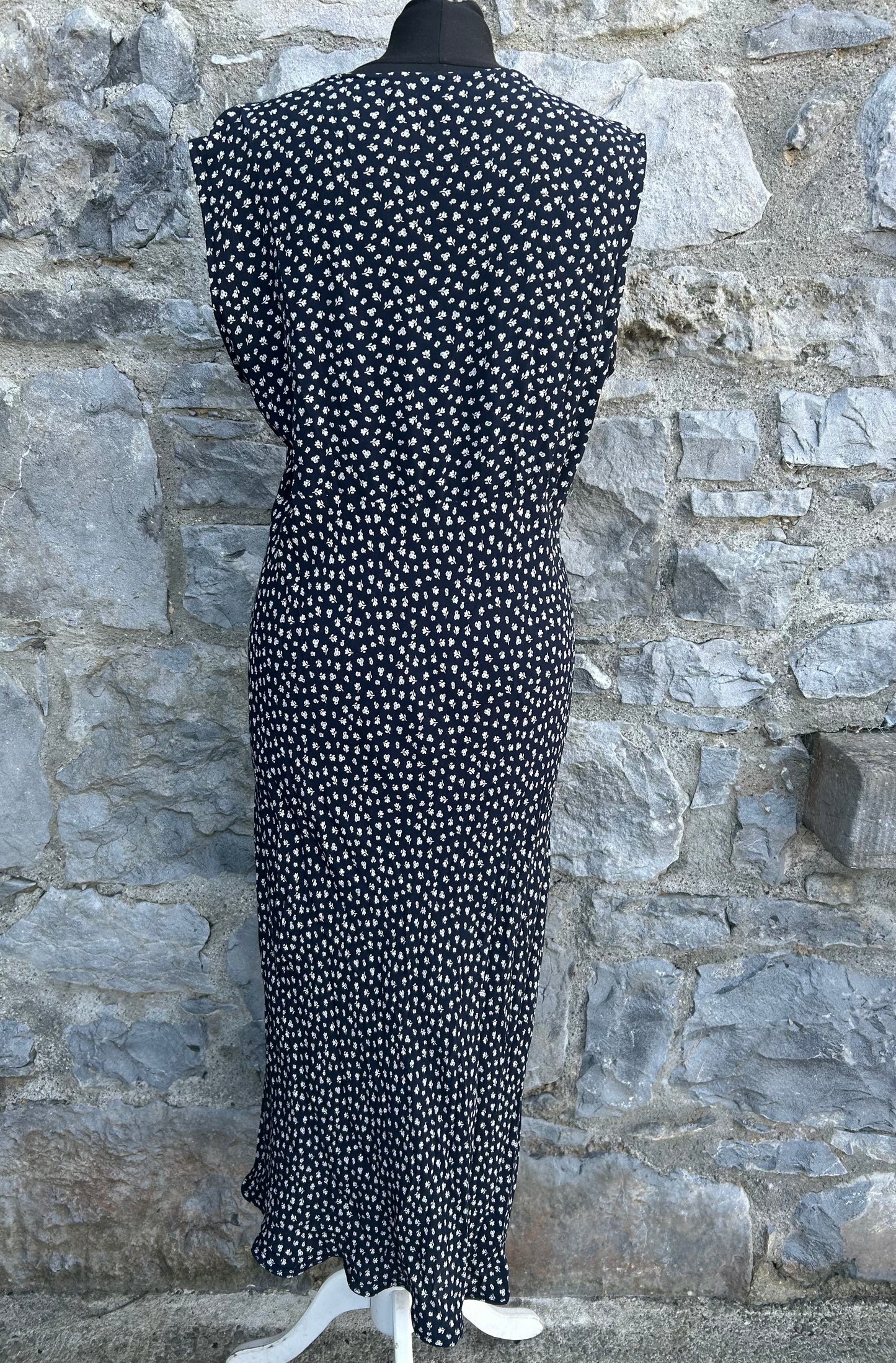 Y2K floral black dress uk 12