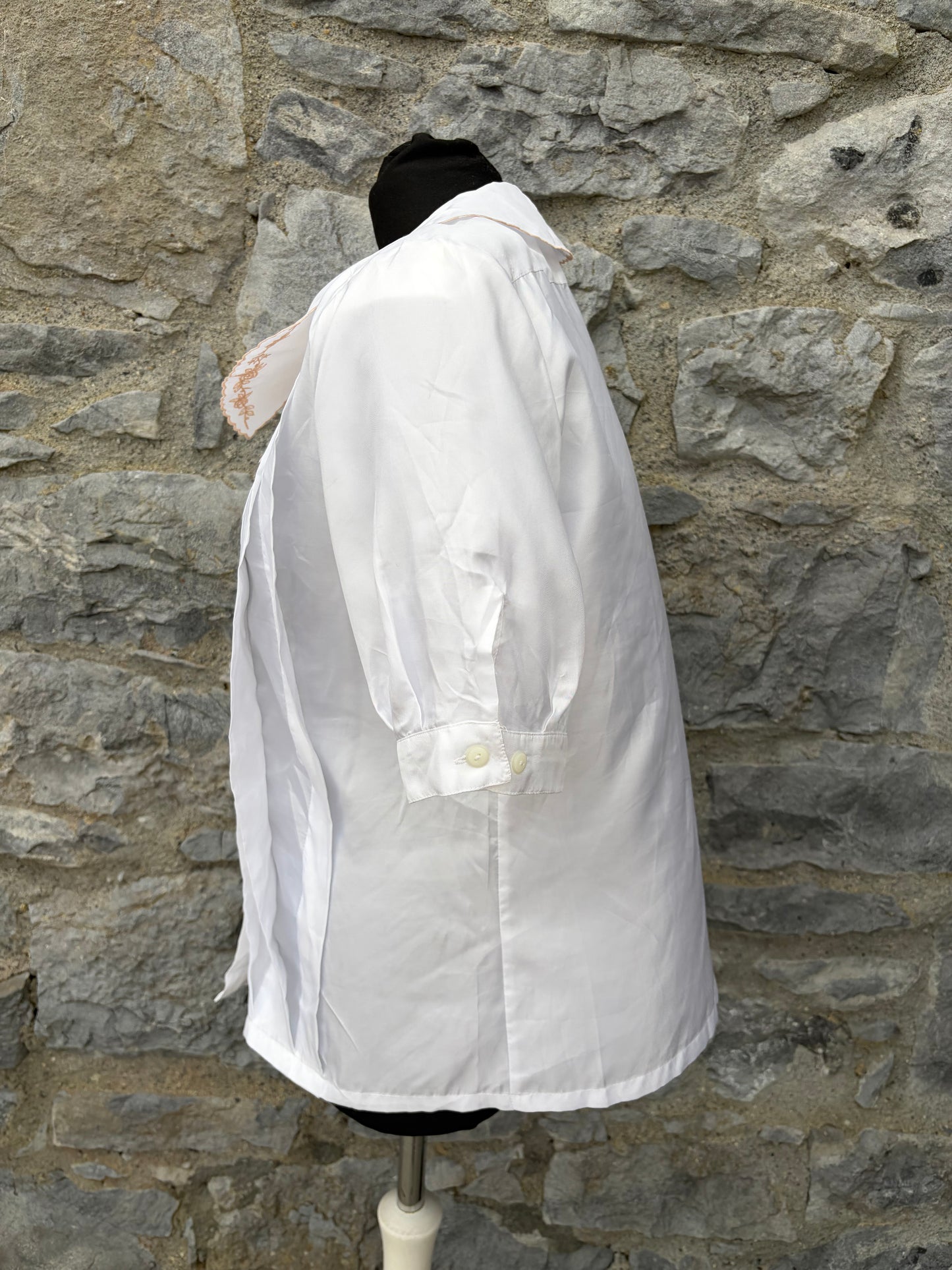 80s Ivory blouse uk 10-12
