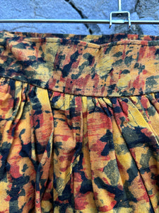 Orange&yellow abstract skirt   4-5y (104-110cm)