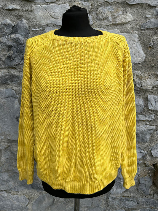 Yellow honeycomb jumper uk 14-16