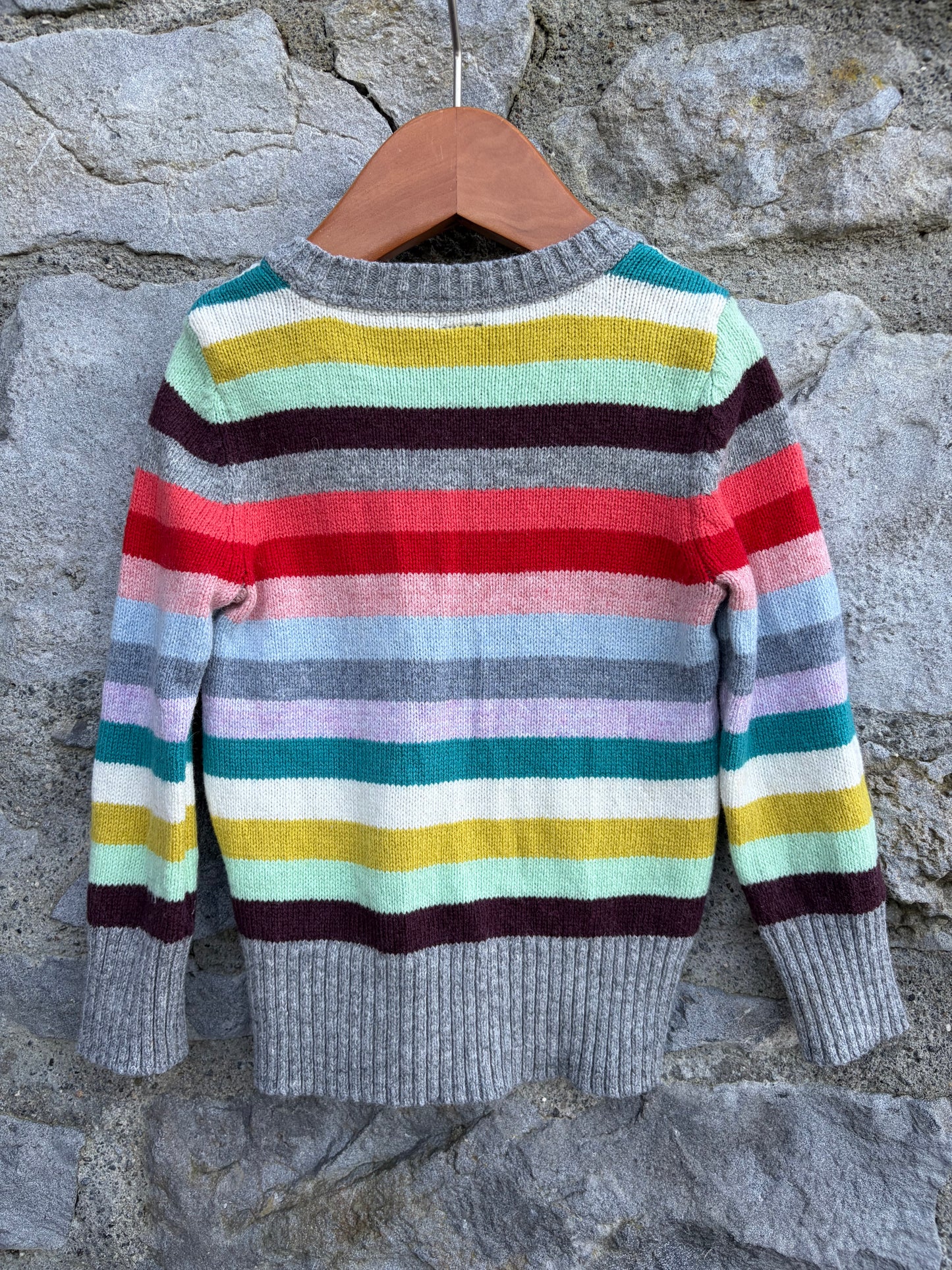 Grey&colourful stripes jumper 18m (86cm)