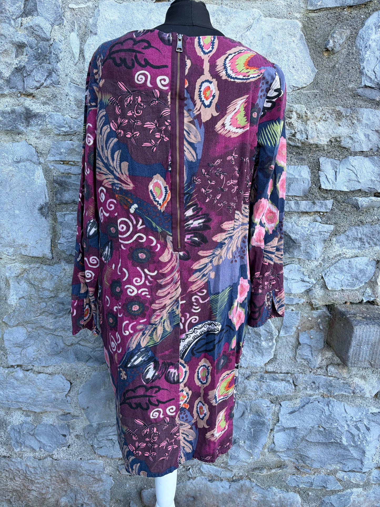 Multicolour floral print dress uk 12