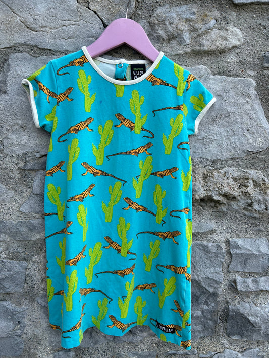 Iguanas blue dress  5-6y (110-116cm)