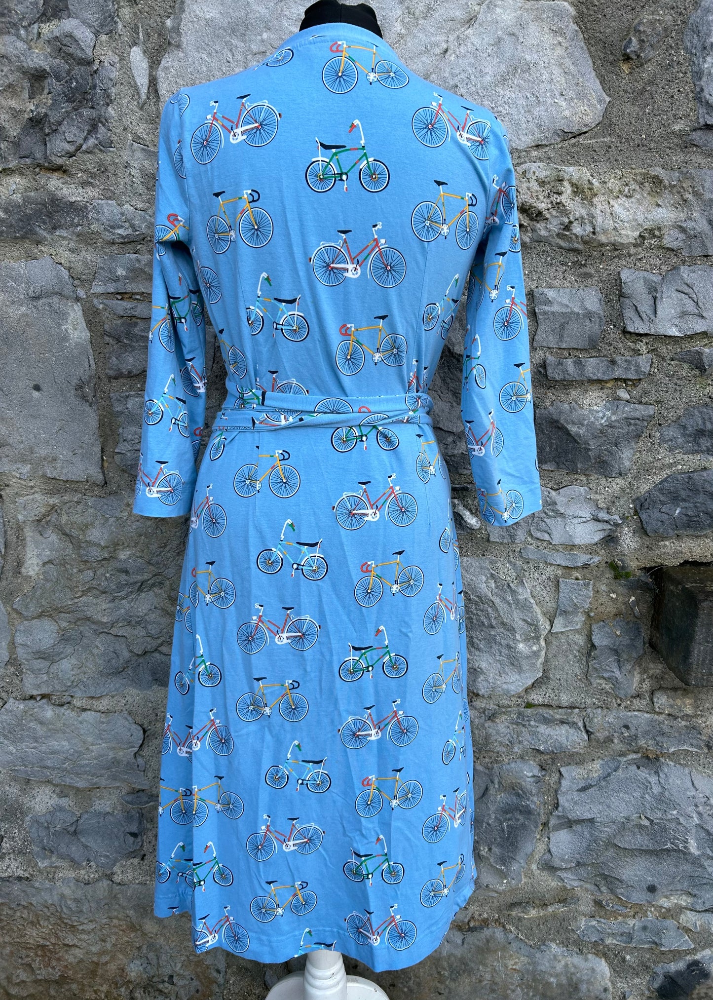 Bicycles blue wrap dress uk 8-10