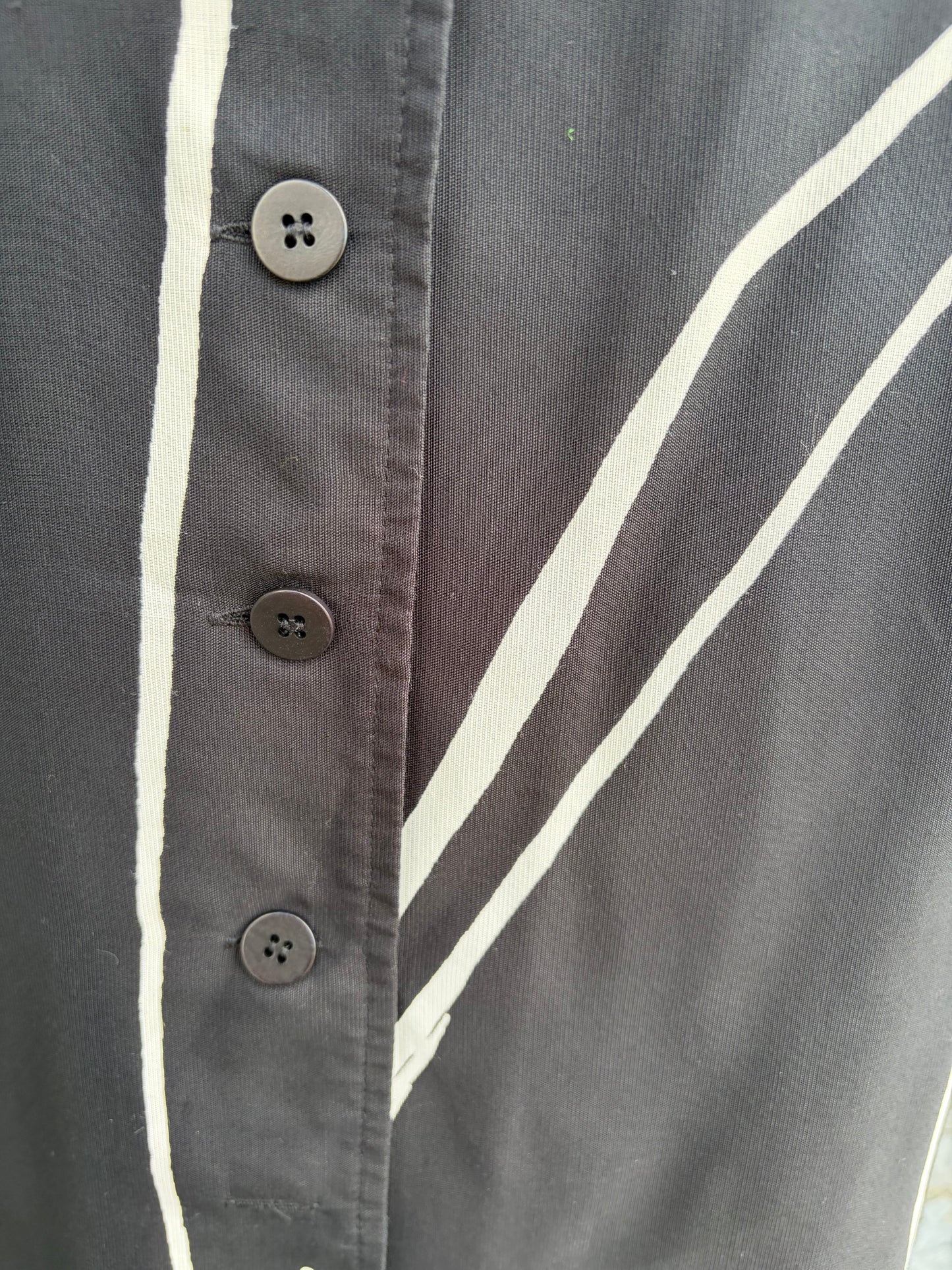 90s Black&white shirt uk 12