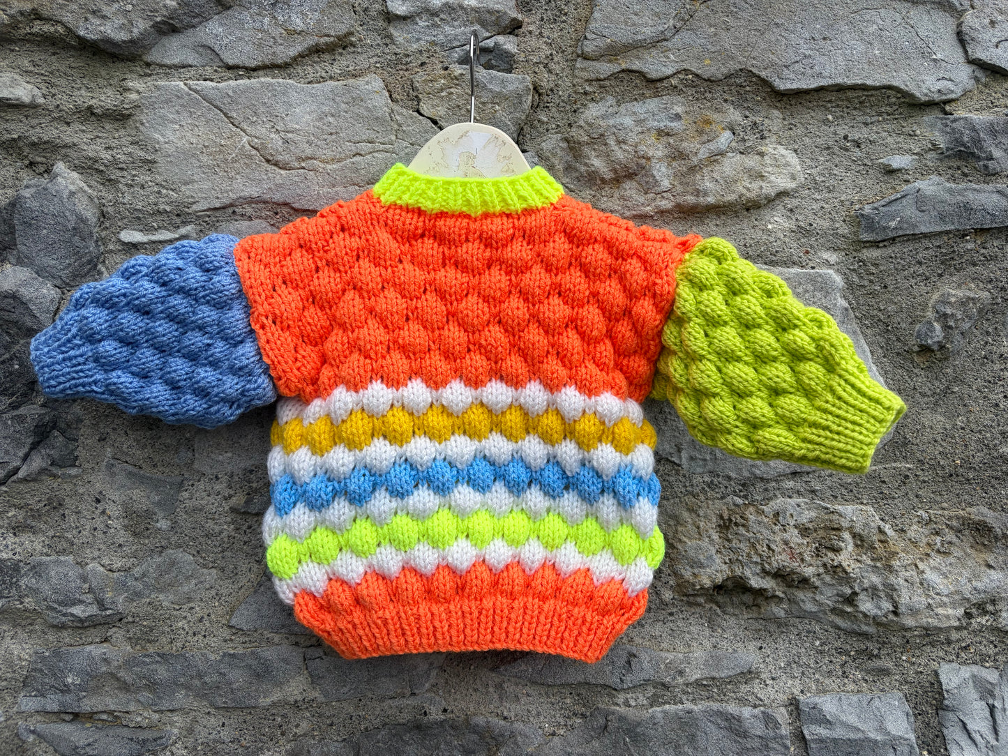 Colourful neon bubble cardigan  6m (68cm)