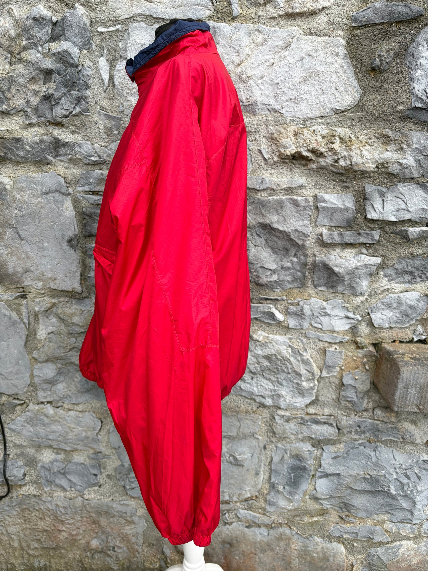 90s red windbreaker Large