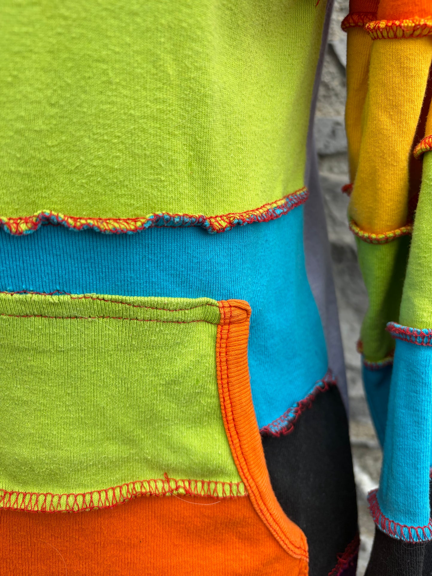 Y2K rainbow hoodie uk 8-10
