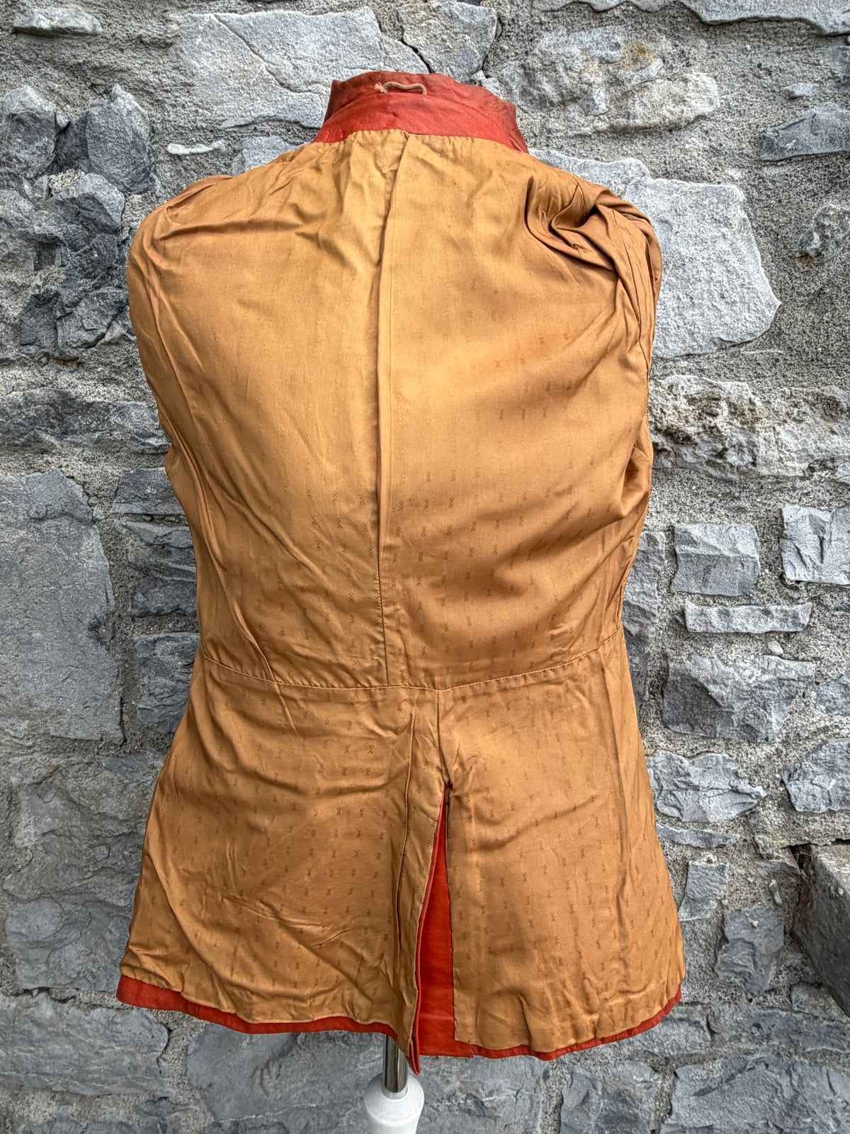 80s rusty leather jacket uk 6-8