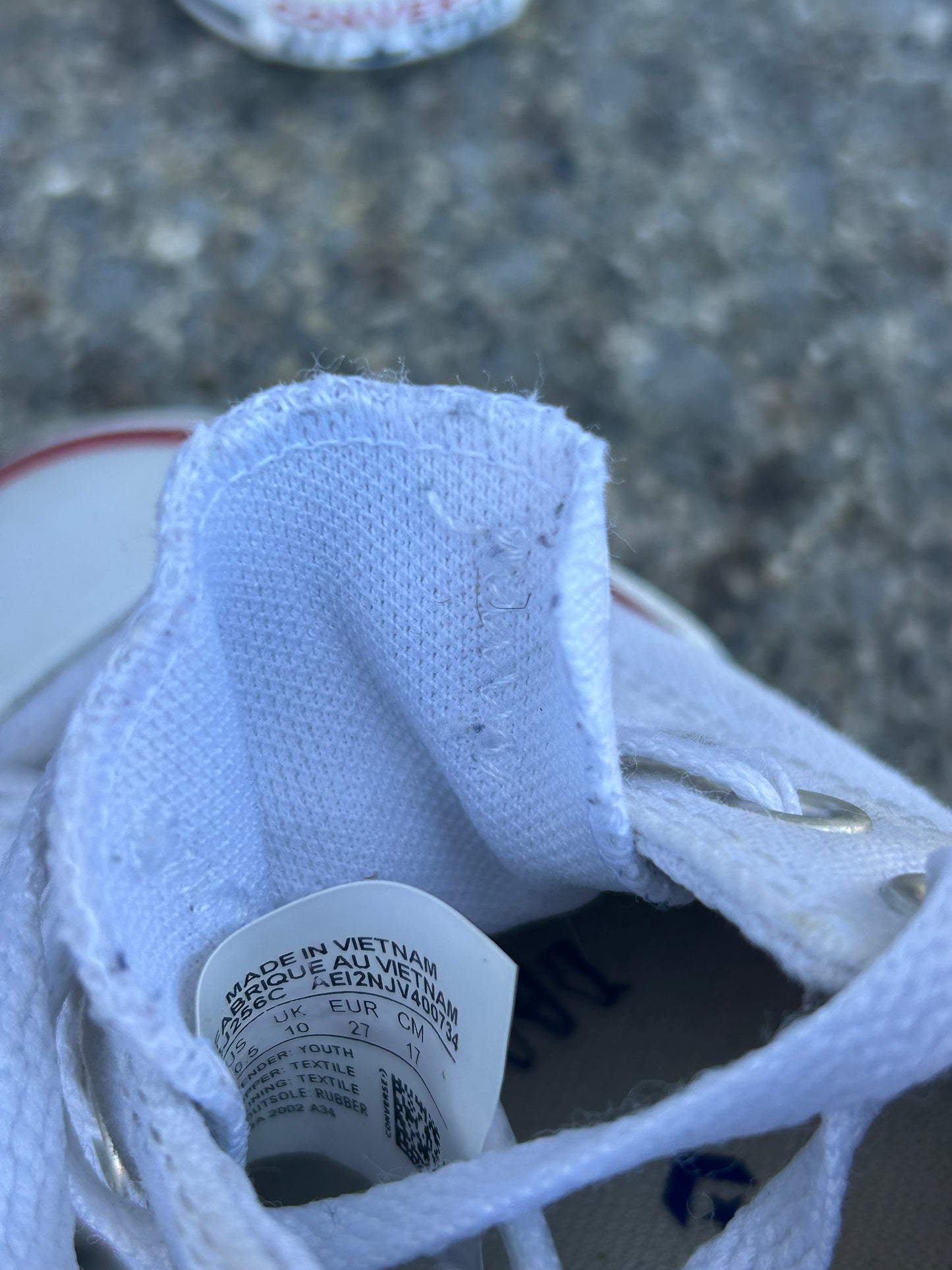 White converse  uk 10 (eu 27)