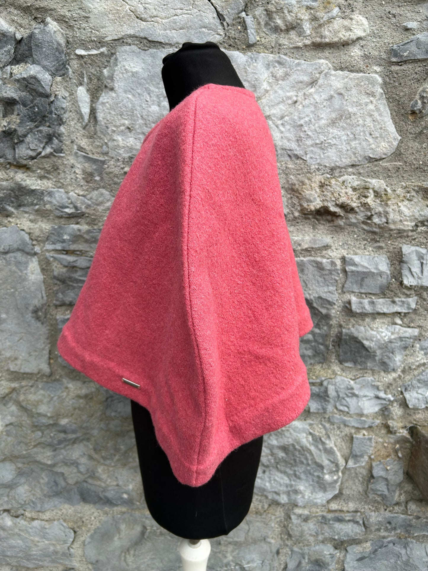 Woolly Coral poncho&scarf