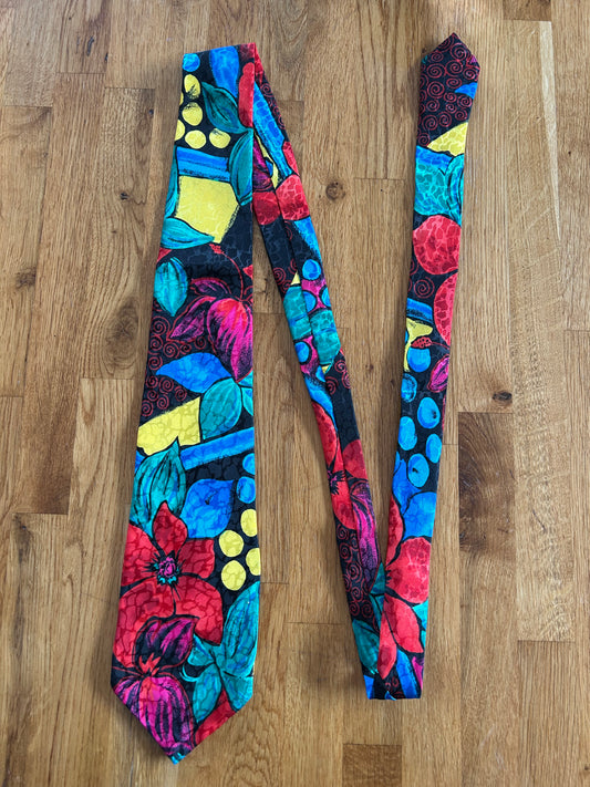 Colourful tie