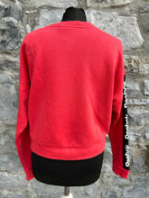 Load image into Gallery viewer, RBK cropped red sweatshirt uk 8-10
