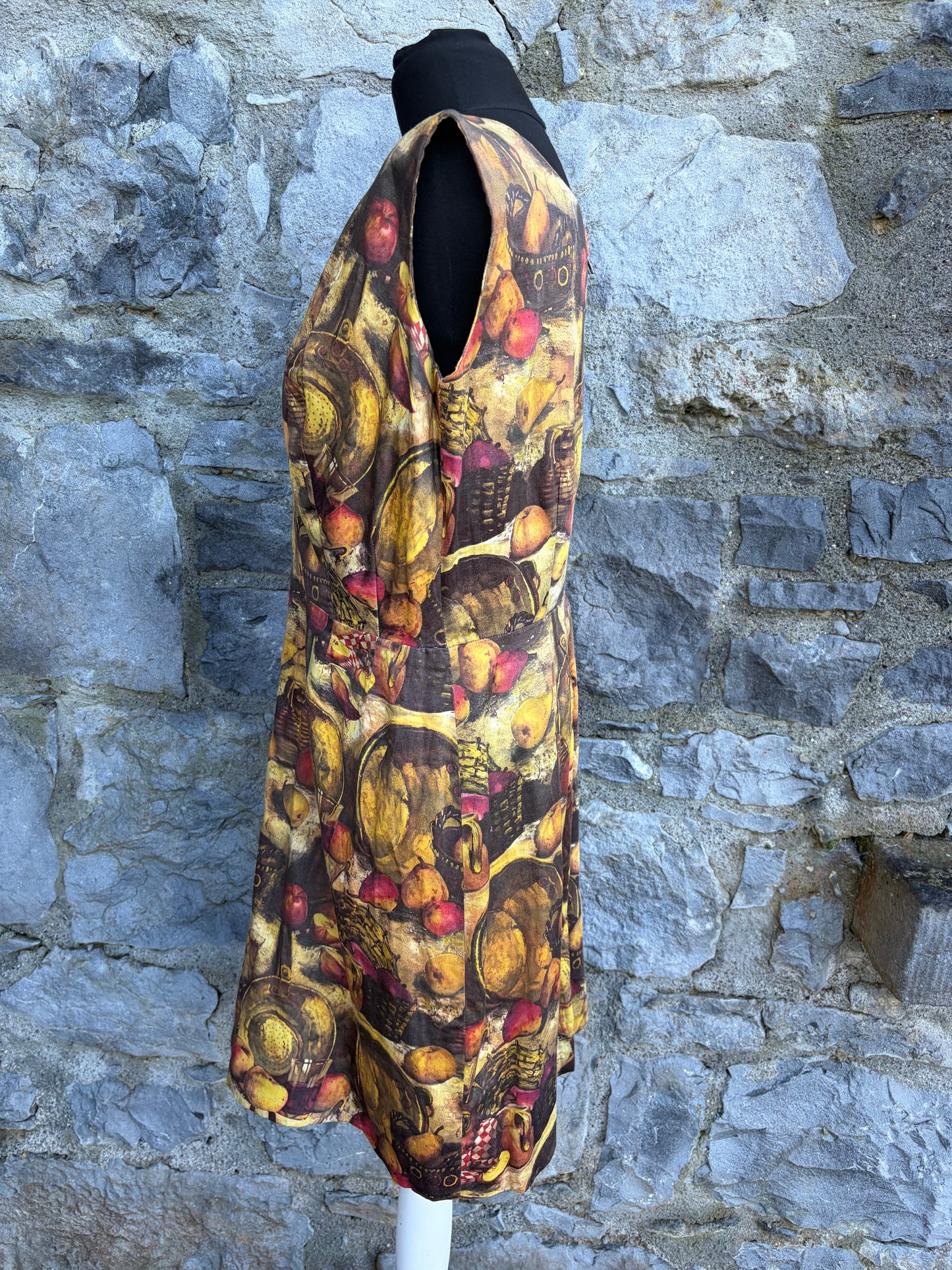 80s brown Banquet dress uk 12