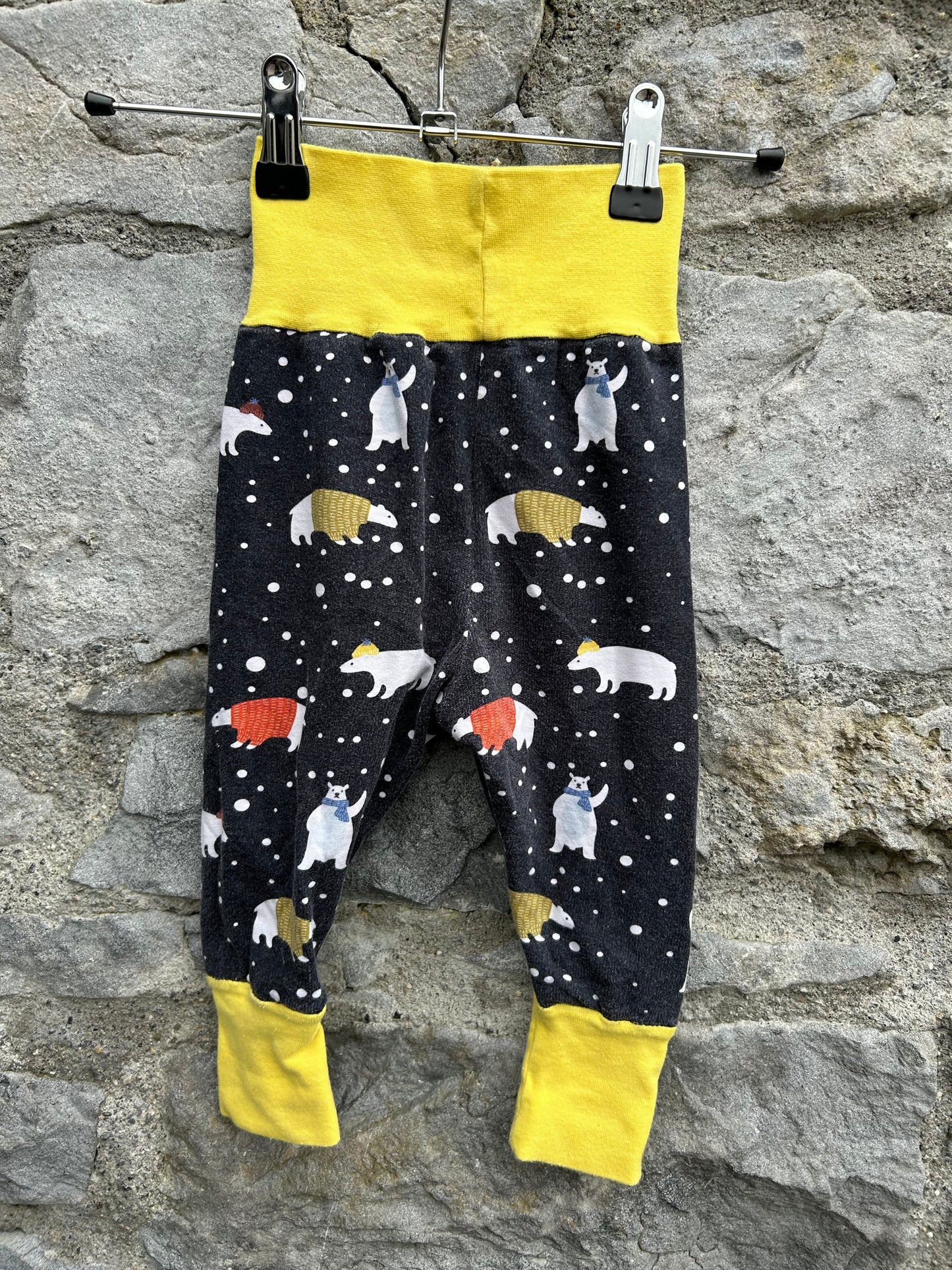 Bears charcoal rib pants   9m (74cm)