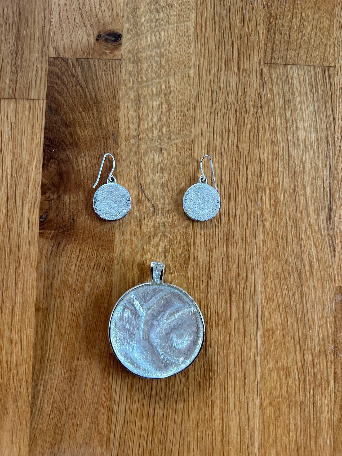 Abstract Pendant&earrings