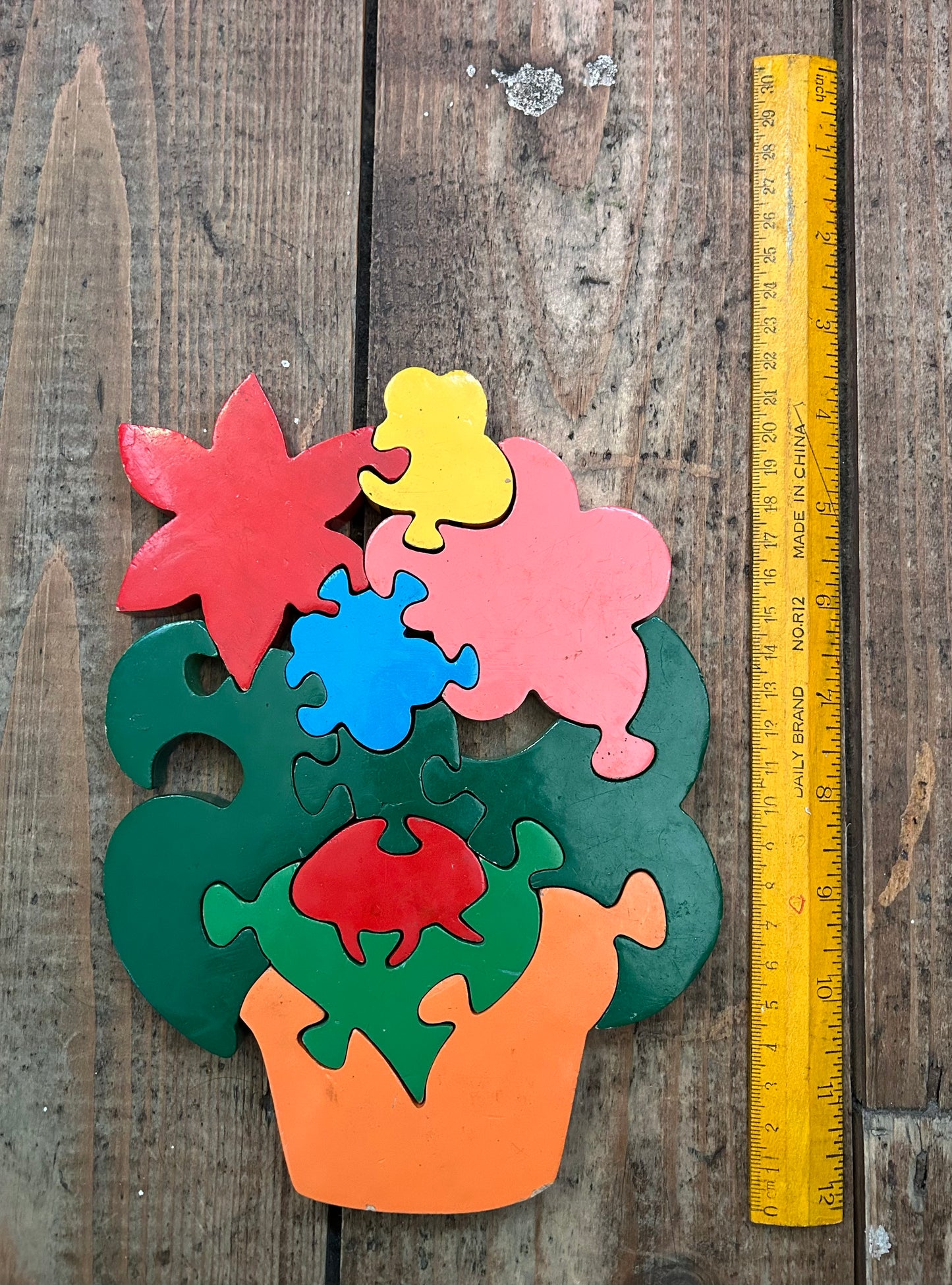 Number Flower pot jigsaw