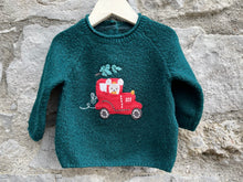 Load image into Gallery viewer, Red car green jumper  0-3m (56-62cm)
