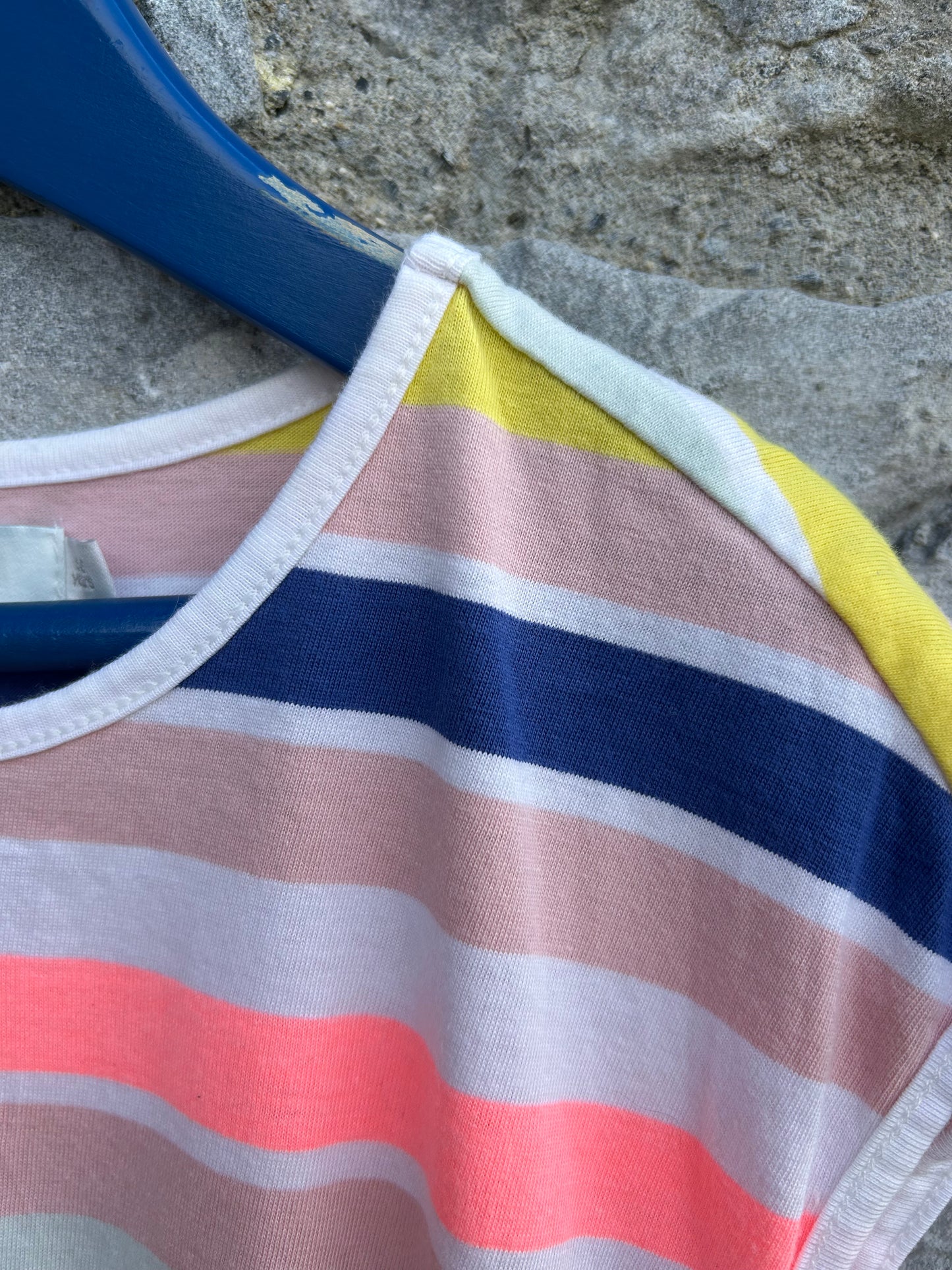 Pink stripy dress 5-6y (110-116cm)