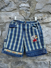 Load image into Gallery viewer, 90s stripy denim shorts  3y (98cm)
