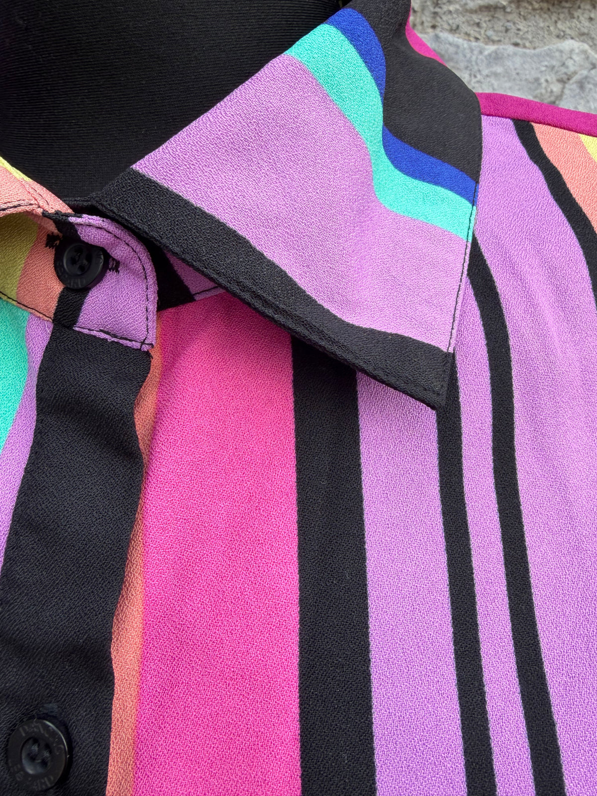 Rainbow stripes shirt dress uk 8-10