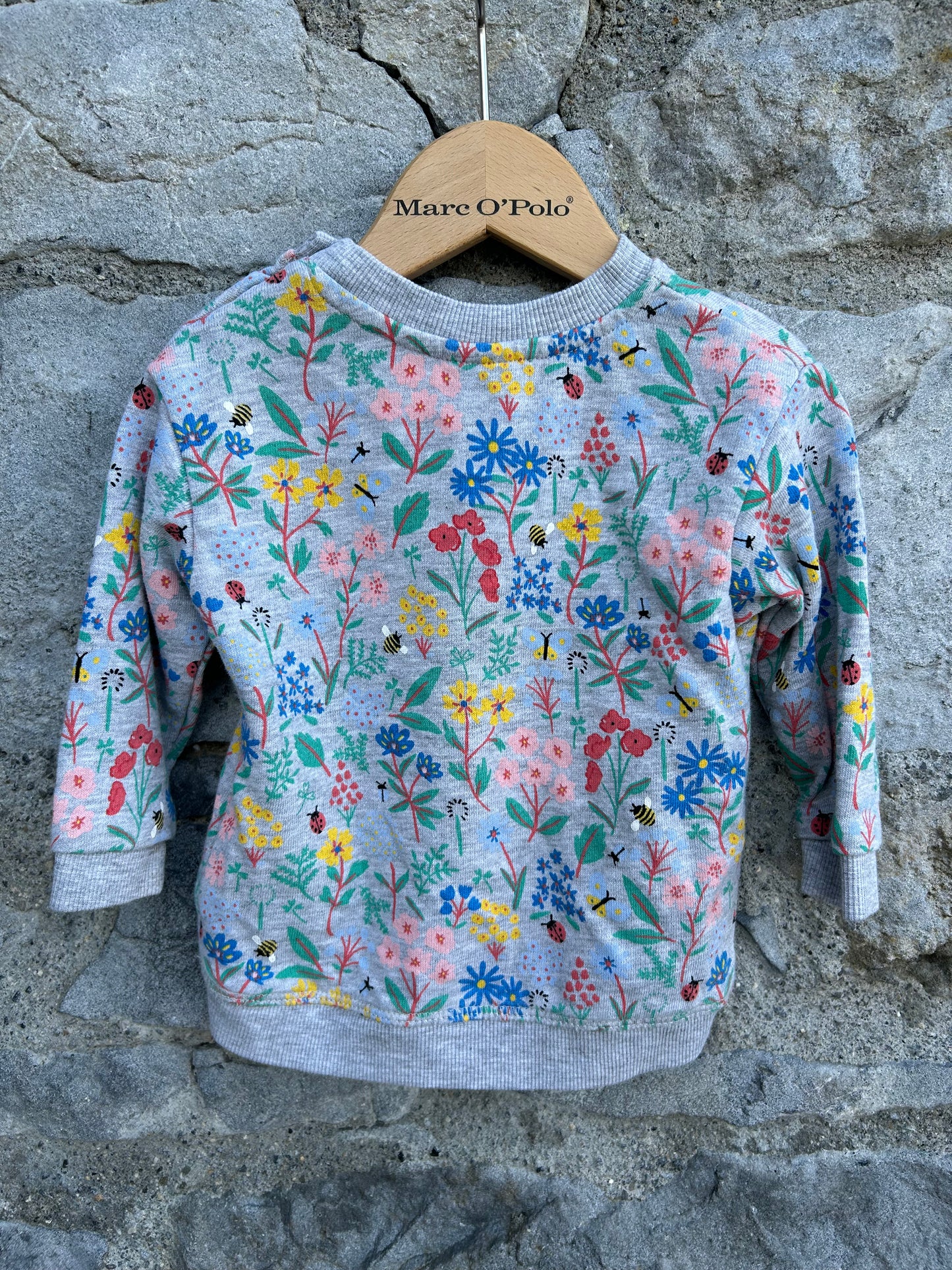 Meadow grey sweatshirt   3-6m (62-68cm)