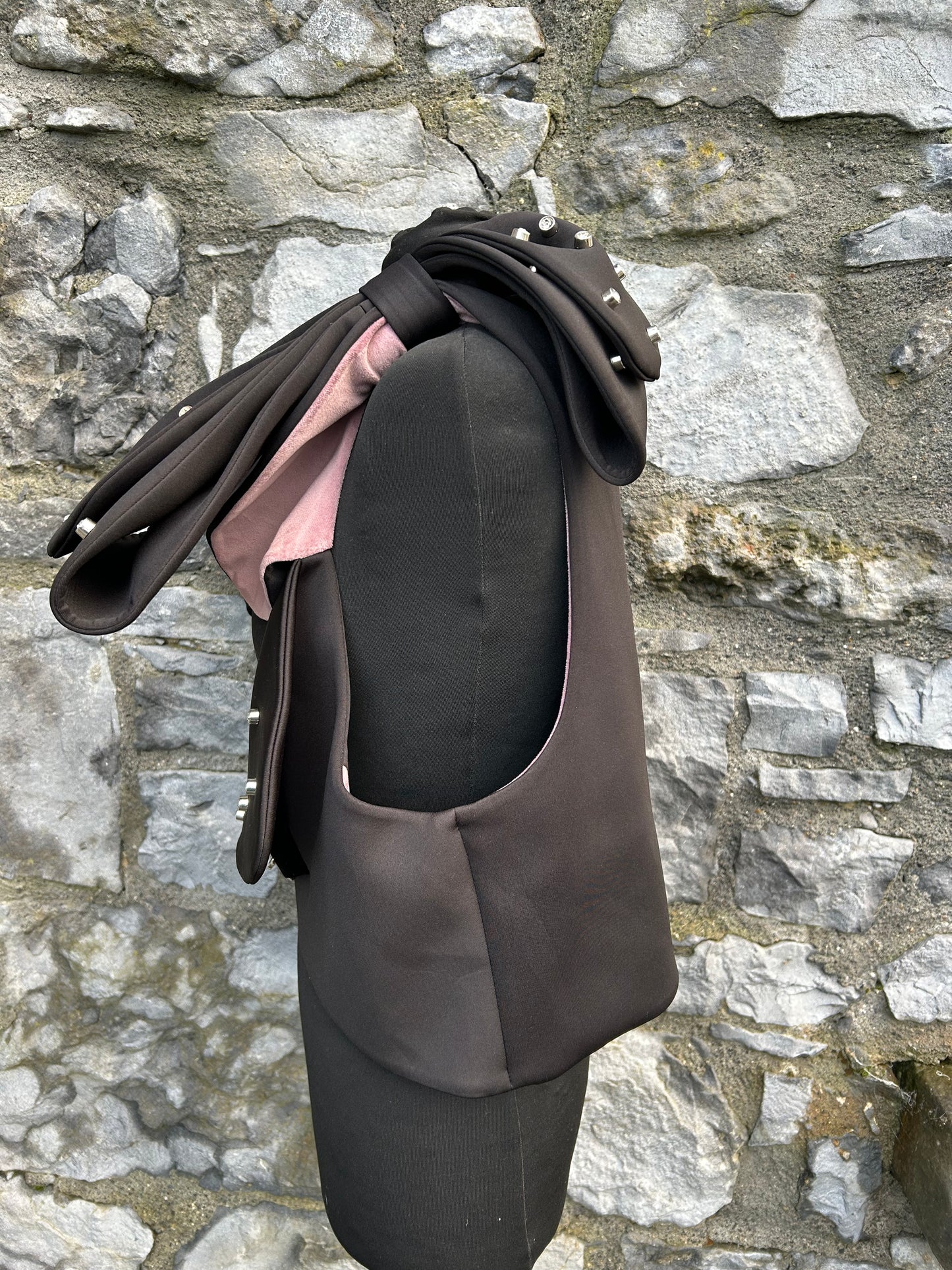 Statement waistcoat with bows& crystals uk 12