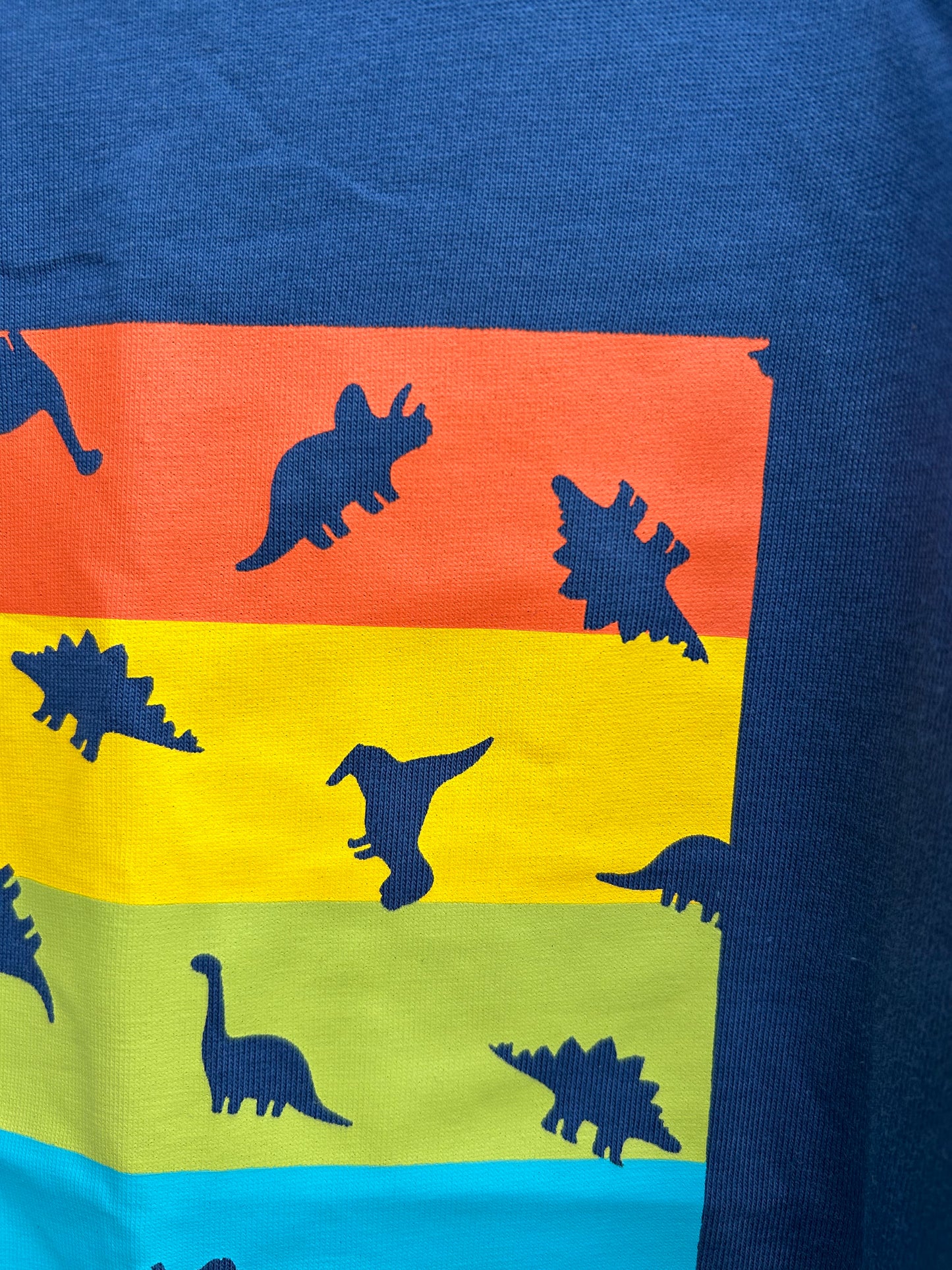 Dinosaurs dot navy T-shirt  9y (134cm)