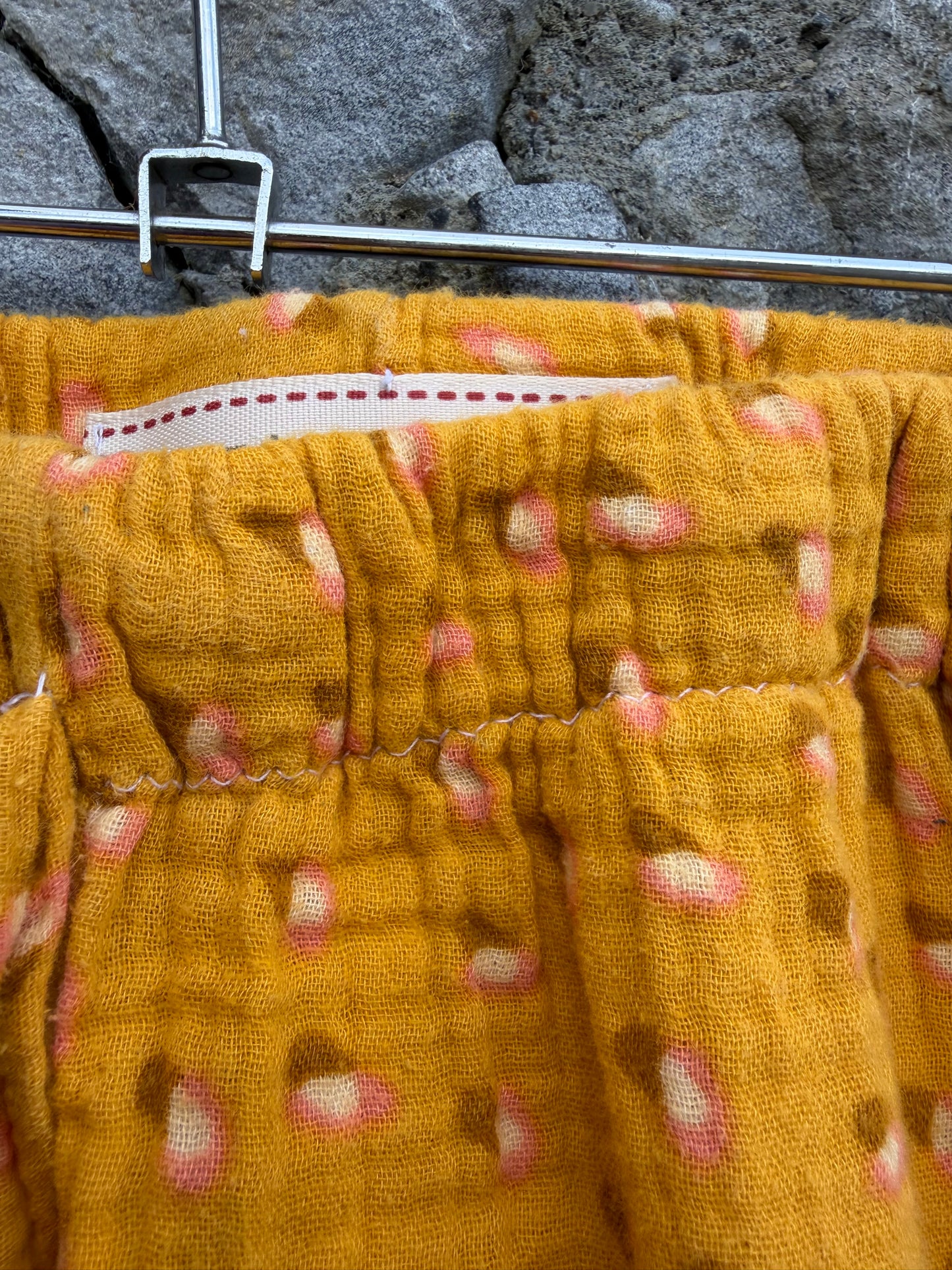 Mustard muslin baggy pants  2-3y (92-98cm)