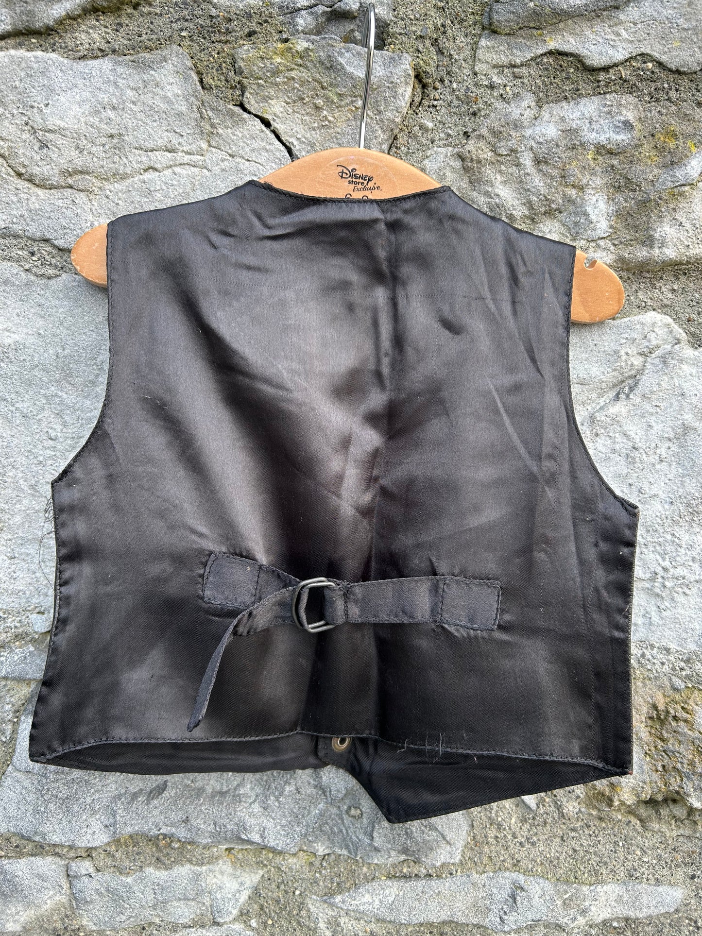 80s brown leather waistcoat 2y (92cm)