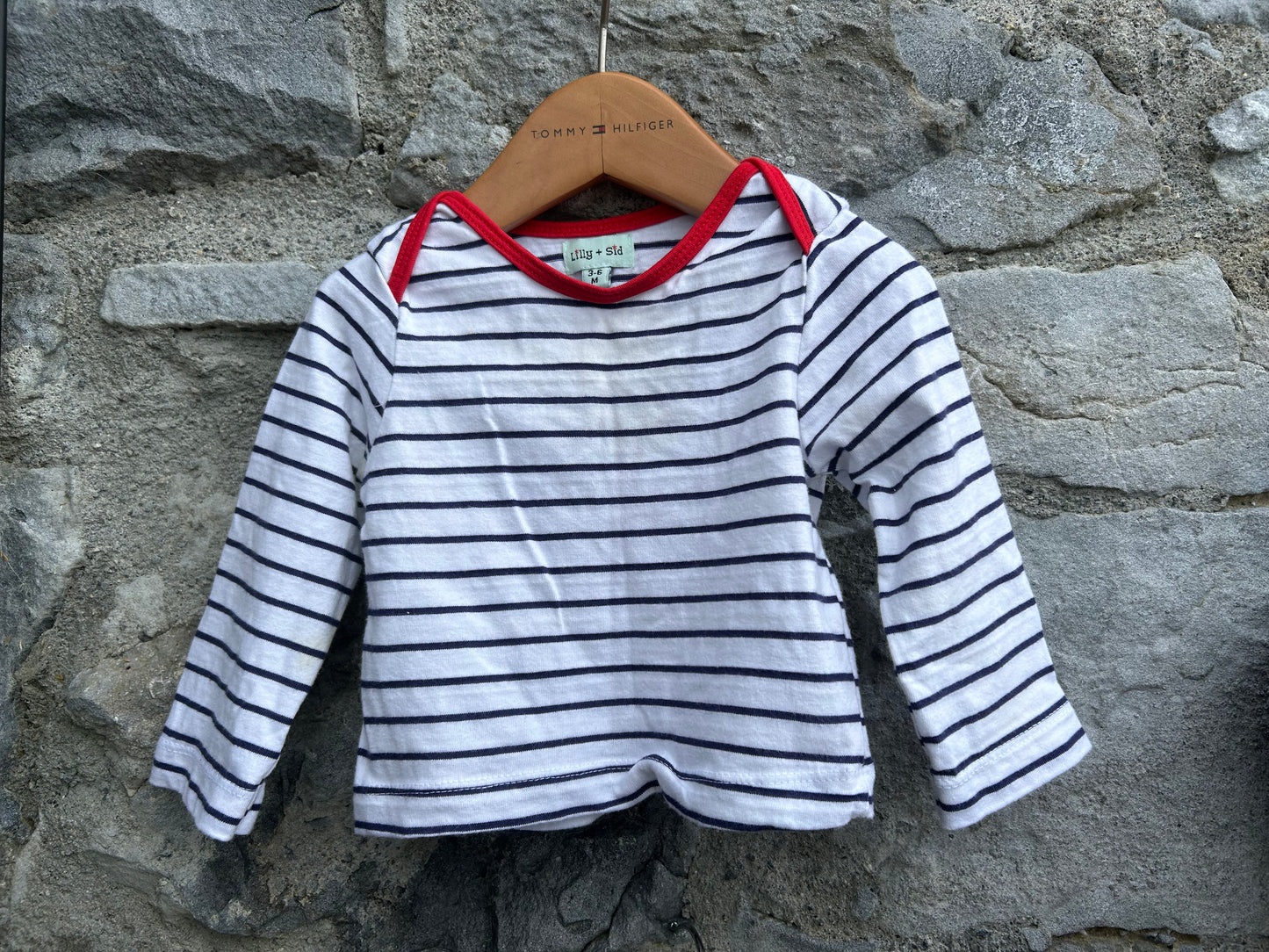 Stripy tops&red pants   3-6m (62-68cm)