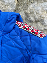 Load image into Gallery viewer, 80s blue quilted jacket  6-9m (68-74cm)
