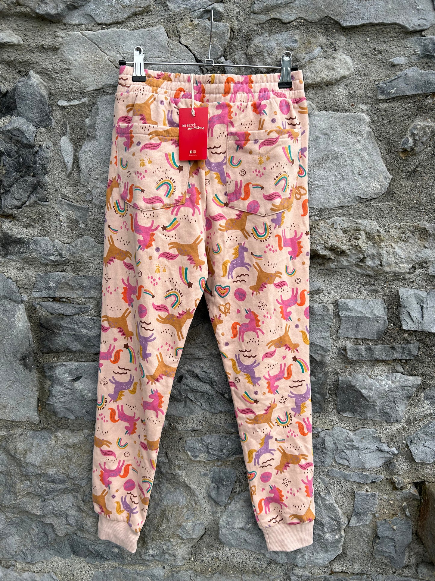 Pink unicorn pants  12y (152cm)