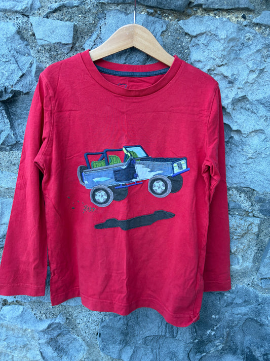 Jeep red top 6-7y (116-122cm)