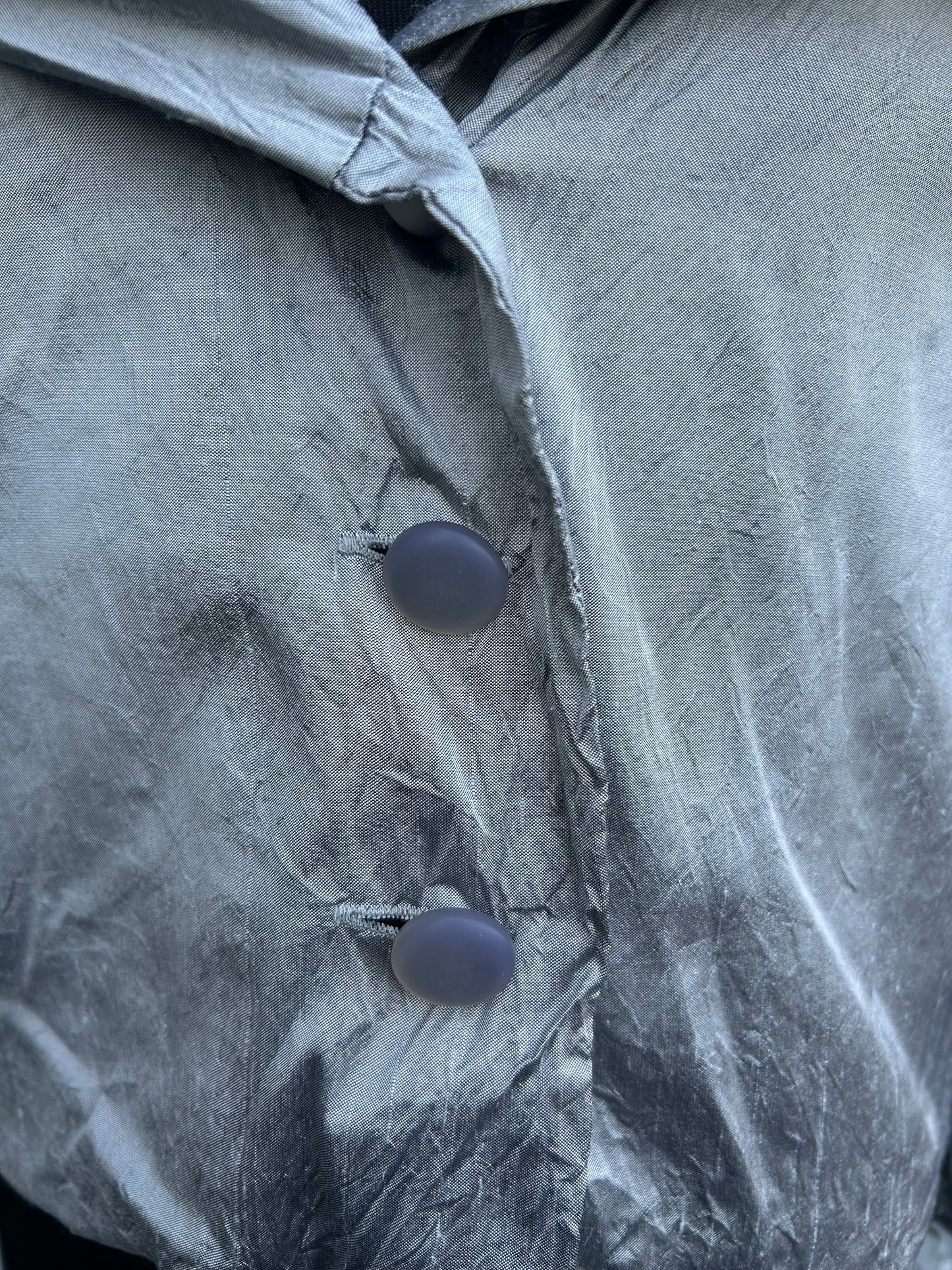 Y2K silver jacket uk 14