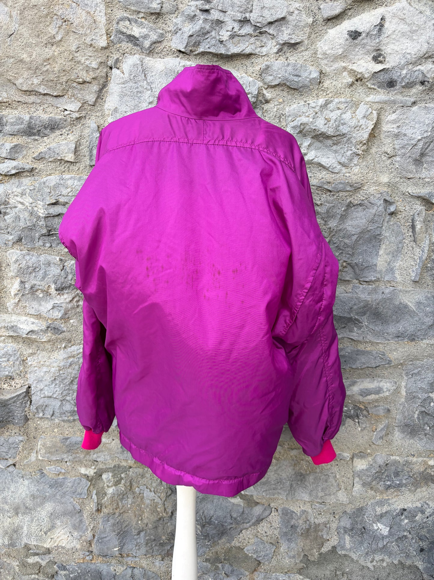 80s pink shell jacket uk 16